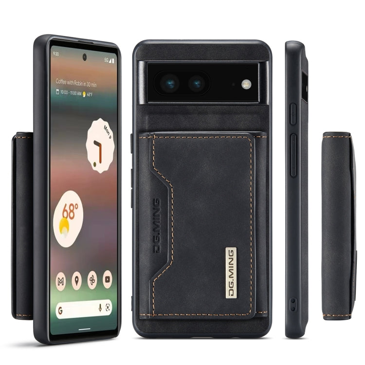 For Google Pixel 6A DG.MING M2 Series 3-Fold Multi Card Bag Phone Case(Black) - free shipping - PMC TechLife - Order now!