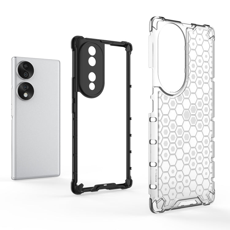 For Honor 70 5G Honeycomb Phone Case(White) - Honor Cases by PMC TechLife | Online Shopping South Africa | PMC TechLife | Buy Now Pay Later Mobicred
