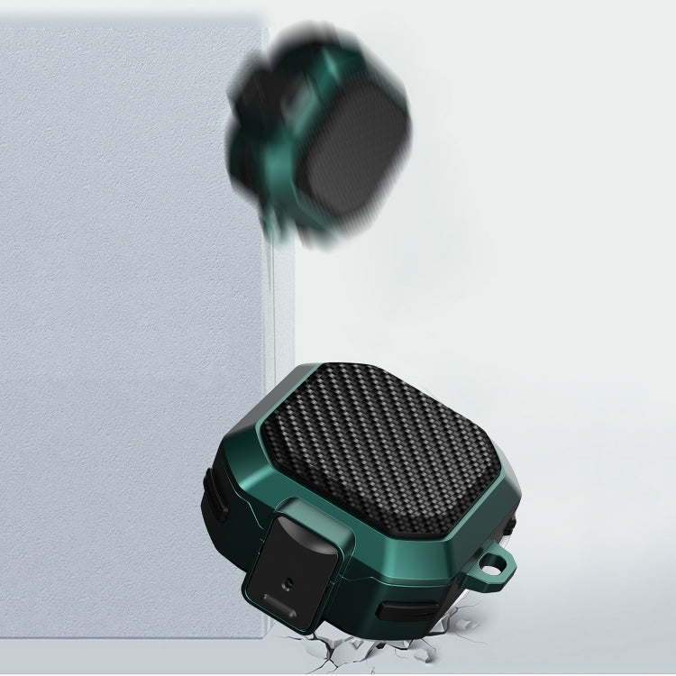 For Samsung Galaxy Buds Live/Buds Pro/Buds 2/2 Pro Anti-fall Earphones Case with Switch(Black Green) - free shipping - PMC TechLife - Order now!