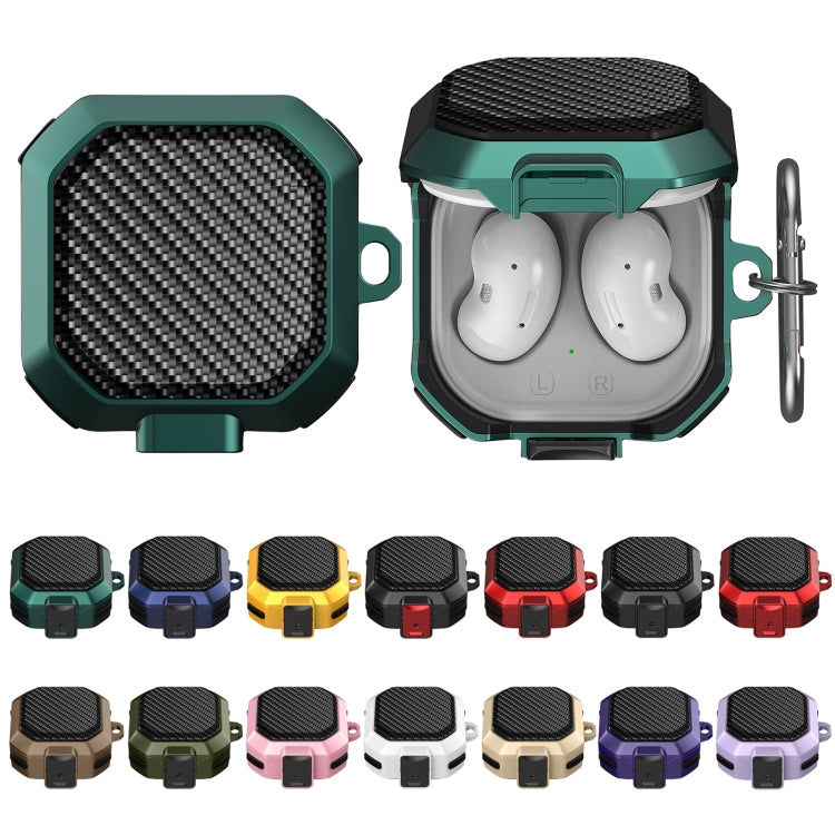 For Samsung Galaxy Buds Live/Buds Pro/Buds 2/2 Pro Anti-fall Earphones Case with Switch (Army Green) - Samsung Earphone Case by PMC TechLife | Online Shopping South Africa | PMC TechLife