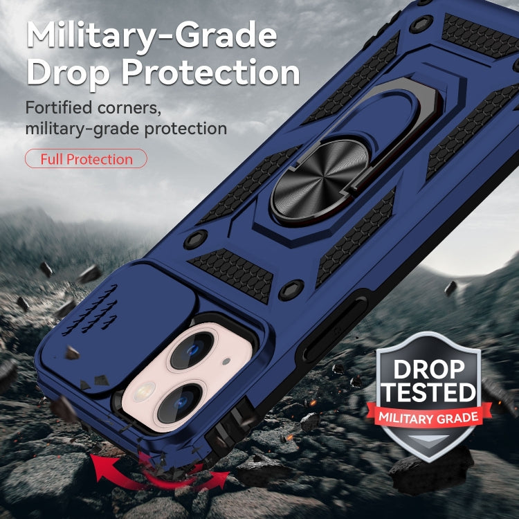 For iPhone 14 Plus Sliding Camshield Holder Phone Case (Blue) - iPhone 14 Plus Cases by PMC TechLife | Online Shopping South Africa | PMC TechLife | Buy Now Pay Later Mobicred