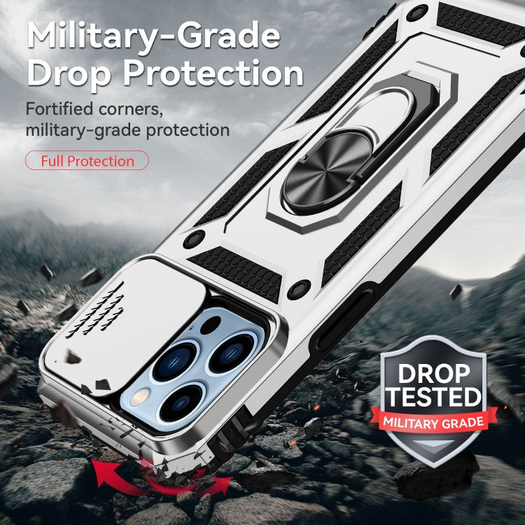 For iPhone 14 Pro Max Sliding Camshield Holder Phone Case (Silver) - free shipping - PMC TechLife - Order now!