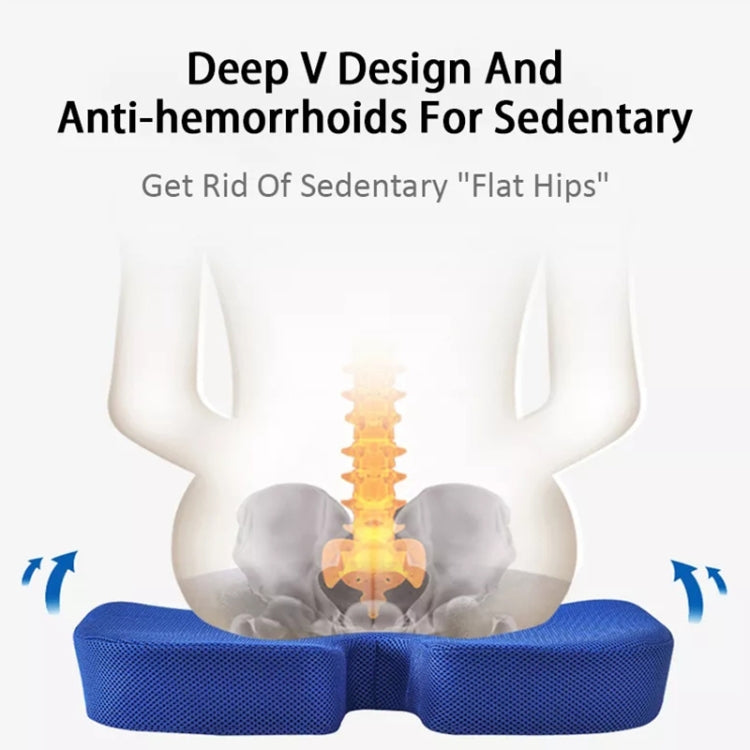 Soft U-shaped cushion Ergonomic Seat, Model:Mesh Style(Grey) - Cushions & Pillows by PMC TechLife | Online Shopping South Africa | PMC TechLife | Buy Now Pay Later Mobicred