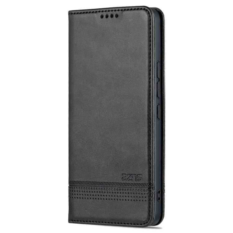 For Xiaomi 12 Lite AZNS Magnetic Calf Texture Leather Phone Case(Black) - free shipping - PMC TechLife - Order now!