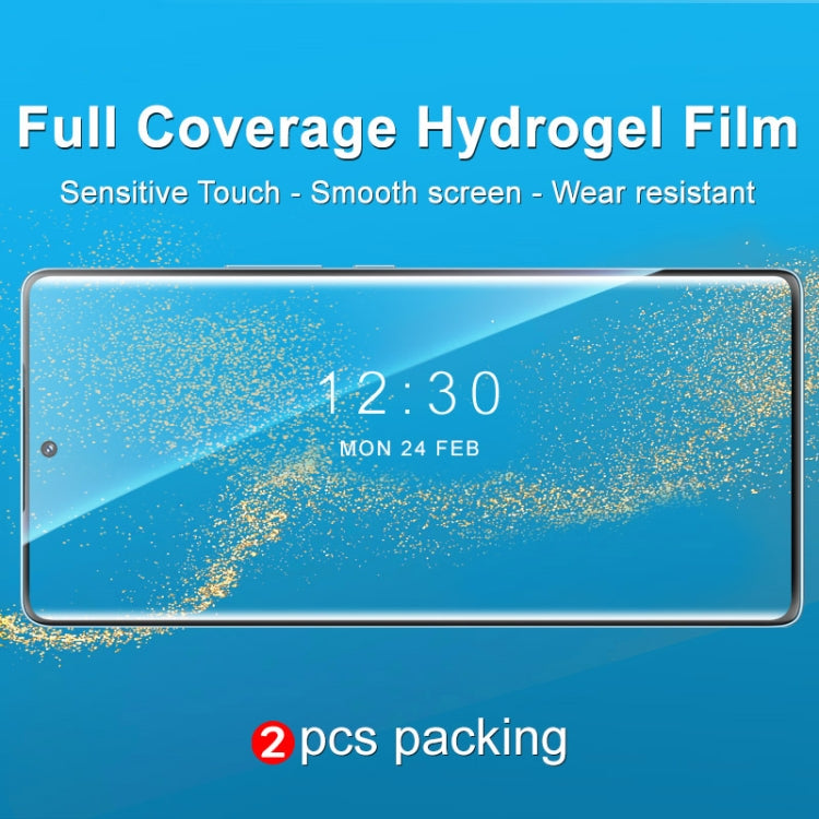 2 PCS imak Curved Full Screen Hydrogel Film Front Protector For Honor 70 5G - Honor Tempered Glass by imak | Online Shopping South Africa | PMC TechLife | Buy Now Pay Later Mobicred