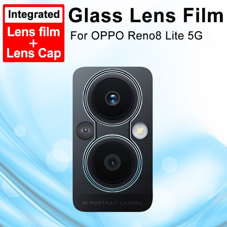 For OPPO Reno8 Lite 5G imak Integrated Rear Camera Lens Tempered Glass Film - For OPPO by imak | Online Shopping South Africa | PMC TechLife | Buy Now Pay Later Mobicred