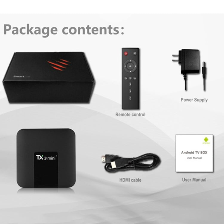TX3 mini+  Android 11.0 Smart TV Box, Amlogic S905W2 Quad Core, Memory:4GB+32GB, 2.4GHz / 5GHz WiFi(EU Plug) - Amlogic S905 by PMC TechLife | Online Shopping South Africa | PMC TechLife