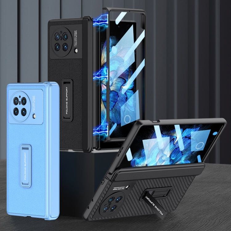 For vivo X Fold GKK Magnetic Hinge Flip Leather Phone Case with Holder(Orange) - free shipping - PMC TechLife - Order now!