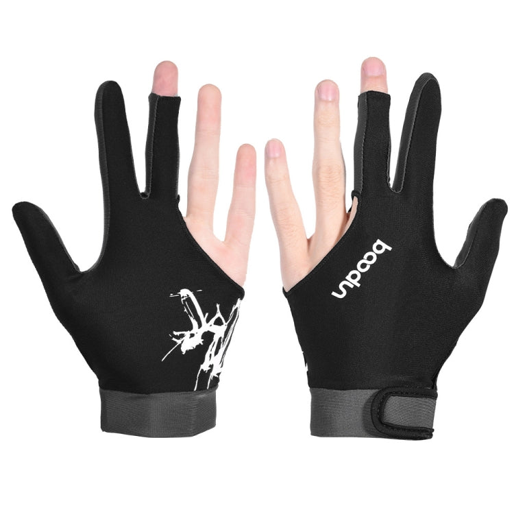 BOODUN M050912 Thin Breathable Men and Women Billiards Three Finger Single Gloves, Size:L(Dark Grey) - Others by BOODUN | Online Shopping South Africa | PMC TechLife | Buy Now Pay Later Mobicred