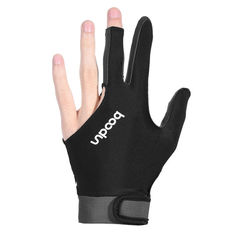 BOODUN M050912 Thin Breathable Men and Women Billiards Three Finger Single Gloves, Size:L(Dark Grey) - Others by BOODUN | Online Shopping South Africa | PMC TechLife | Buy Now Pay Later Mobicred