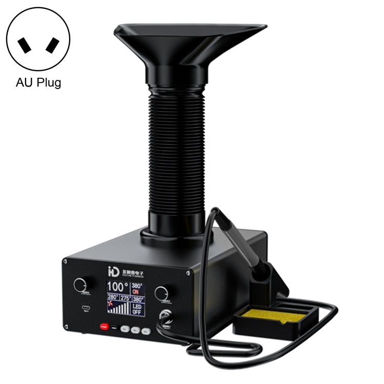 TBK D-201 2 in 1 Intelligent Constant Temperature Soldering Iron With Solder Smoking Absorber Tool, AU Plug - free shipping - PMC TechLife - Order now!