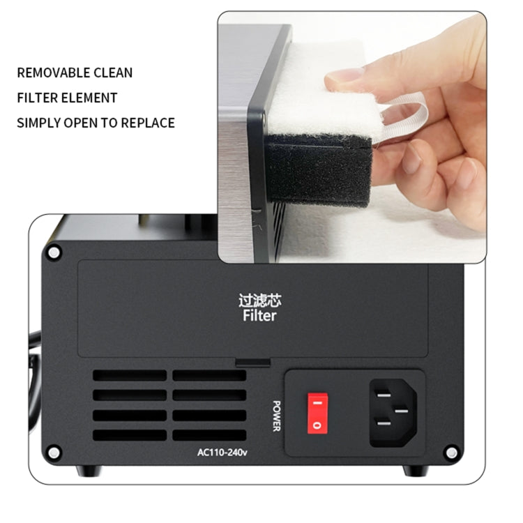 TBK D-201 2 in 1 Intelligent Constant Temperature Soldering Iron With Solder Smoking Absorber Tool, AU Plug - free shipping - PMC TechLife - Order now!