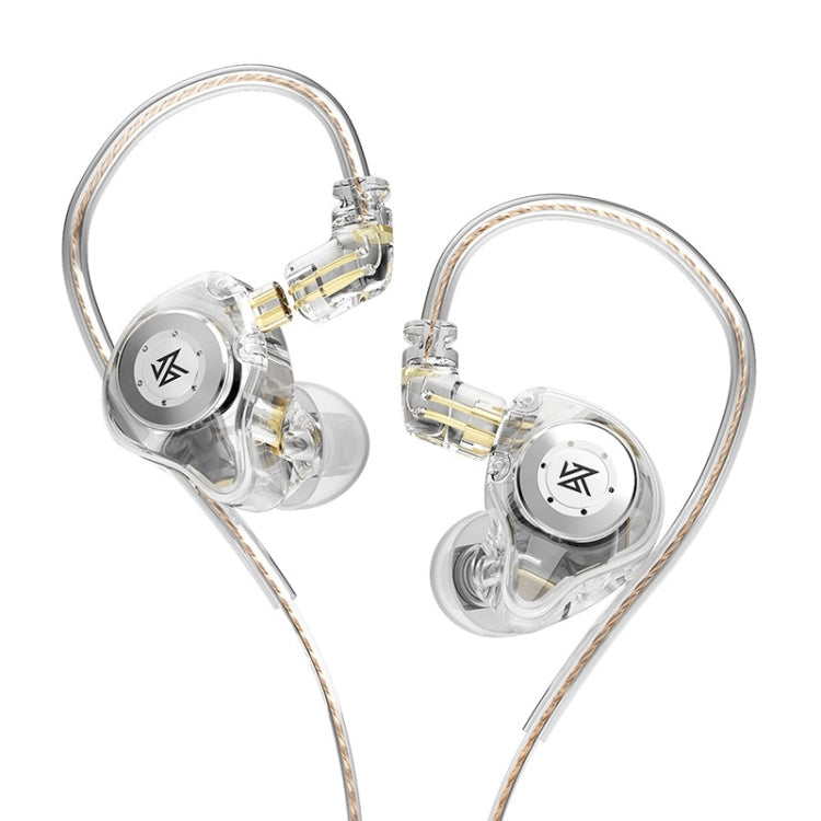 KZ-EDX PRO 1.25m Dynamic HiFi In-Ear Sports Music Headphones, Style:Without Microphone(Transparent) - In Ear Wired Earphone by KZ | Online Shopping South Africa | PMC TechLife | Buy Now Pay Later Mobicred