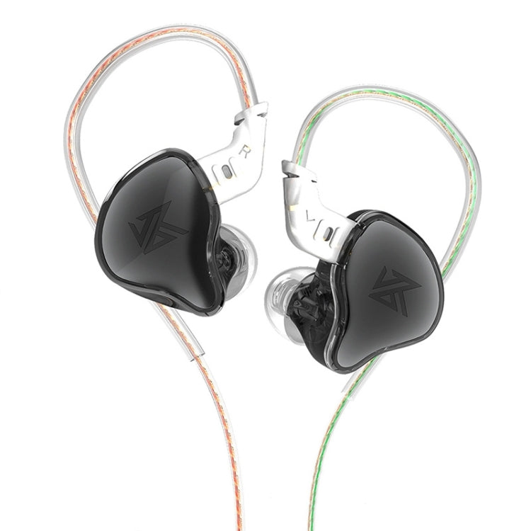 KZ-EDC 1.2m High-Value Subwoofer Wired HIFI In-Ear Headphones, Style:Without Microphone(Shining Black) - In Ear Wired Earphone by KZ | Online Shopping South Africa | PMC TechLife | Buy Now Pay Later Mobicred