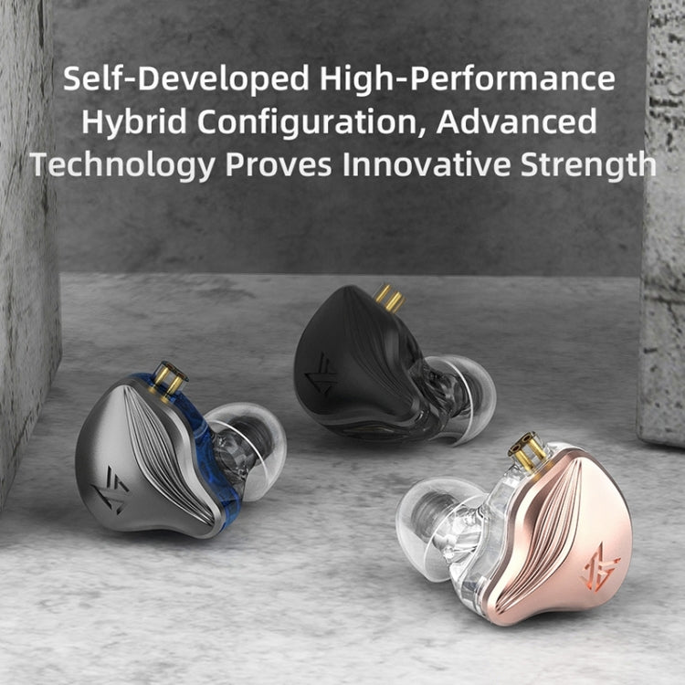 KZ-ZEX 1.2m Electrostatic Dynamic In-Ear Sports Music Headphones, Style:Without Microphone(Black) - free shipping - PMC TechLife - Order now!