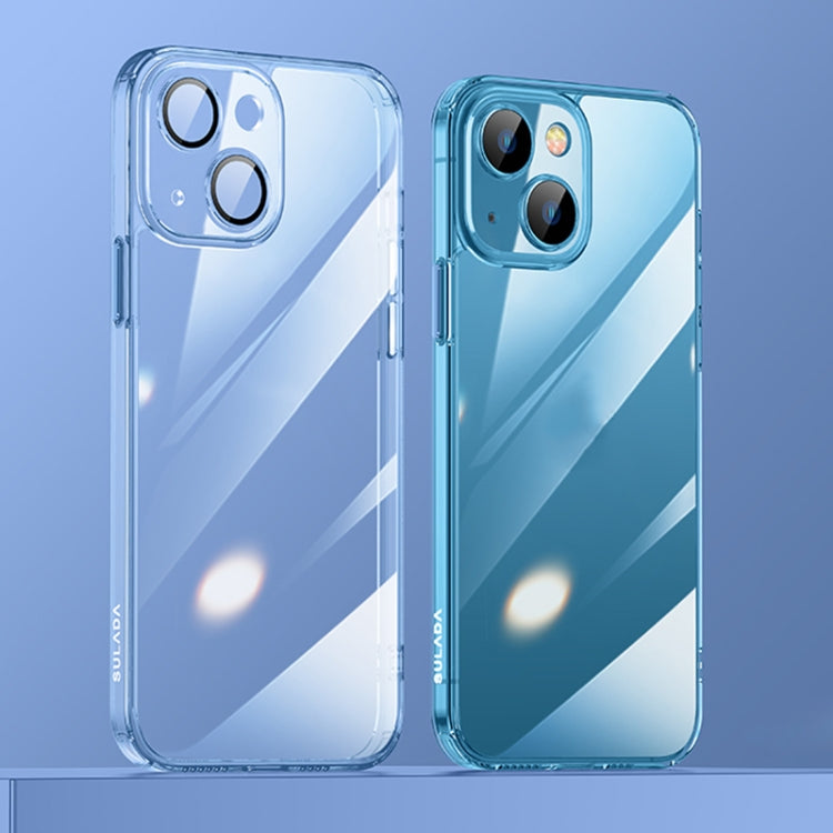 For iPhone 13 SULADA Crytal Steel Series Diamond Glass + TPU Phone Case(Blue) - iPhone 13 Cases by SULADA | Online Shopping South Africa | PMC TechLife