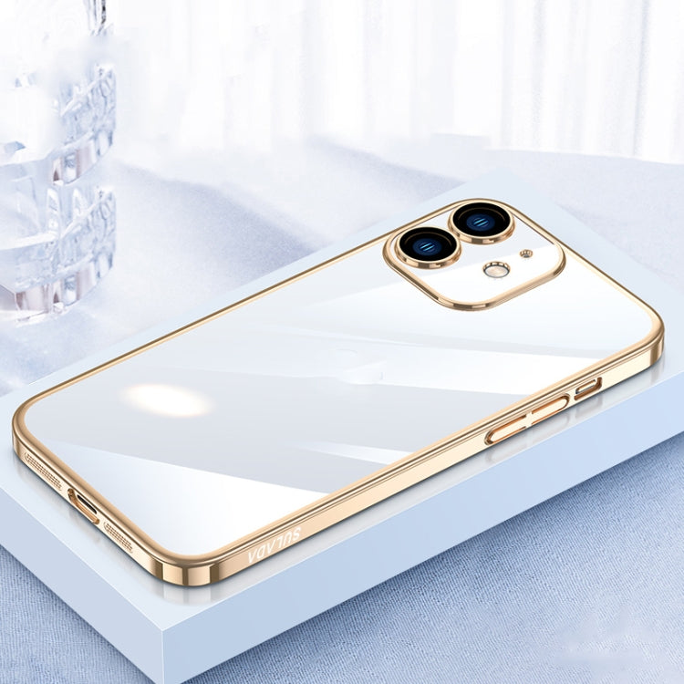 For iPhone 12 SULADA JINGJIA Series Lens Protector PC Phone Case(Gold) - iPhone 12 / 12 Pro Cases by SULADA | Online Shopping South Africa | PMC TechLife