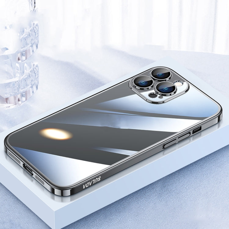 For iPhone 12 Pro SULADA JINGJIA Series Lens Protector PC Phone Case(Black) - iPhone 12 / 12 Pro Cases by SULADA | Online Shopping South Africa | PMC TechLife