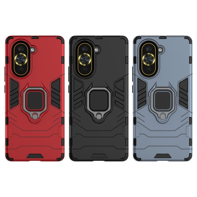 For Huawei Nova 10 Pro 4G Shockproof PC + TPU Protective Phone Case with Magnetic Ring Holder(Red) - Huawei Cases by PMC TechLife | Online Shopping South Africa | PMC TechLife | Buy Now Pay Later Mobicred