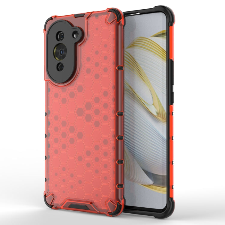 For Huawei nova 10 Pro 4G Shockproof Honeycomb PC + TPU Phone Case(Red) - Huawei Cases by PMC TechLife | Online Shopping South Africa | PMC TechLife | Buy Now Pay Later Mobicred
