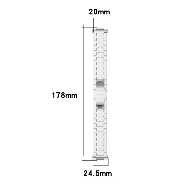 For Huawei Watch Fit 2 One-bead Metal Stainless Steel Watch Band(Silver) - Watch Bands by PMC TechLife | Online Shopping South Africa | PMC TechLife | Buy Now Pay Later Mobicred