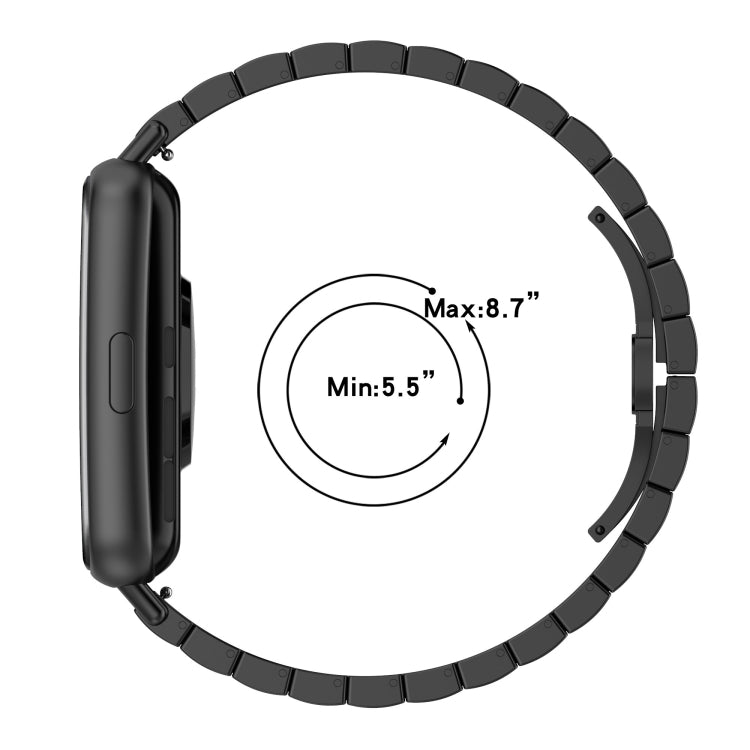 For Huawei Watch Fit 2 One-bead Metal Stainless Steel Watch Band(Silver) - Watch Bands by PMC TechLife | Online Shopping South Africa | PMC TechLife | Buy Now Pay Later Mobicred