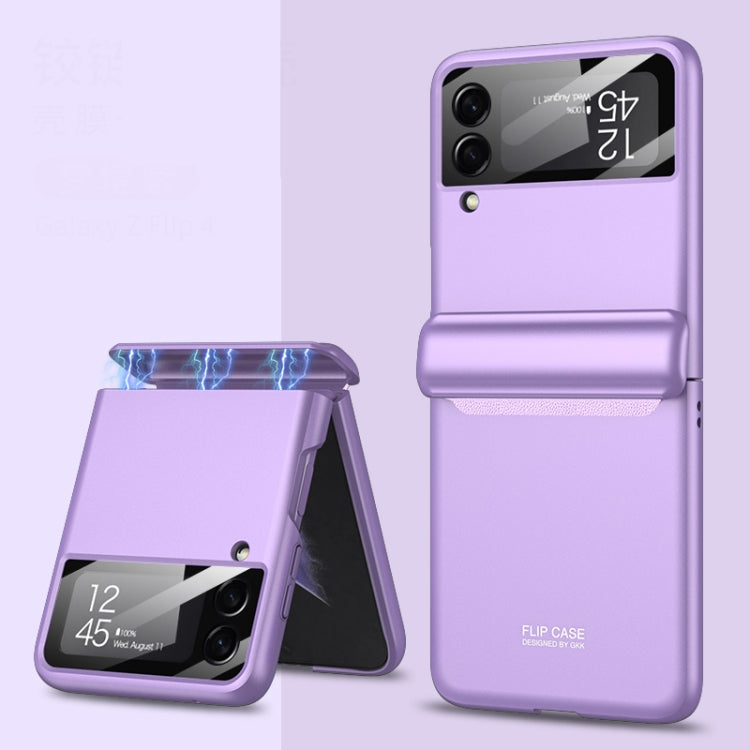 For Samsung Galaxy Z Flip4 GKK Magnetic Fold All-inclusive Protective Phone Case(Purple) - free shipping - PMC TechLife - Order now!