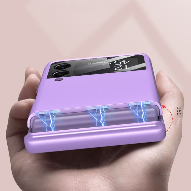 For Samsung Galaxy Z Flip4 GKK Magnetic Fold All-inclusive Protective Phone Case(Purple) - free shipping - PMC TechLife - Order now!