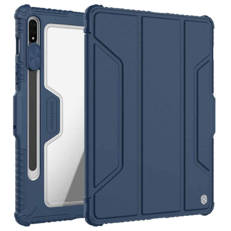 For Samsung Galaxy Tab S7 NILLKIN Bumper Pro Camshield Tablet Leather Case(Blue) - free shipping - PMC TechLife - Order now!