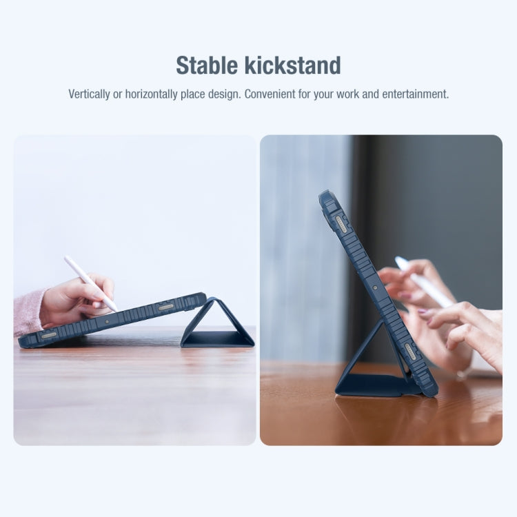 For Samsung Galaxy Tab S7 NILLKIN Bumper Pro Camshield Tablet Leather Case(Blue) - free shipping - PMC TechLife - Order now!