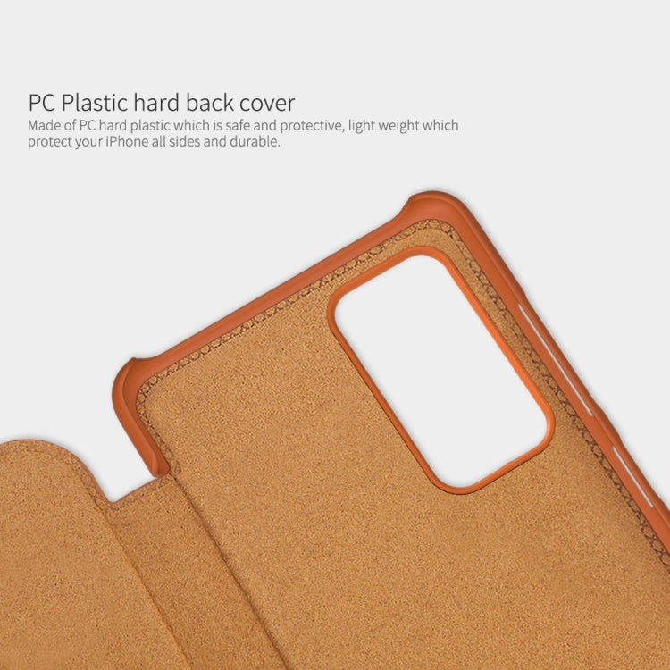 For Xiaomi Redmi Note 11T Pro/11T Pro+ 5G/Poco X4 GT 5G NILLKIN QIN Series Crazy Horse Texture Leather Phone Case(Brown) - Xiaomi Cases by NILLKIN | Online Shopping South Africa | PMC TechLife | Buy Now Pay Later Mobicred