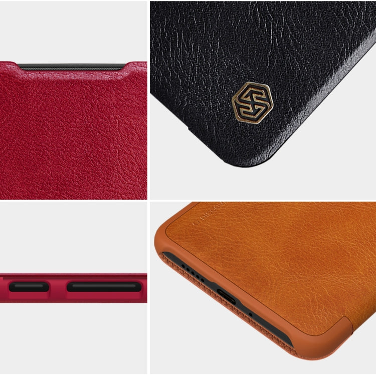 For Xiaomi Redmi Note 11T Pro/11T Pro+ 5G/Poco X4 GT 5G NILLKIN QIN Series Crazy Horse Texture Leather Phone Case(Brown) - Xiaomi Cases by NILLKIN | Online Shopping South Africa | PMC TechLife | Buy Now Pay Later Mobicred