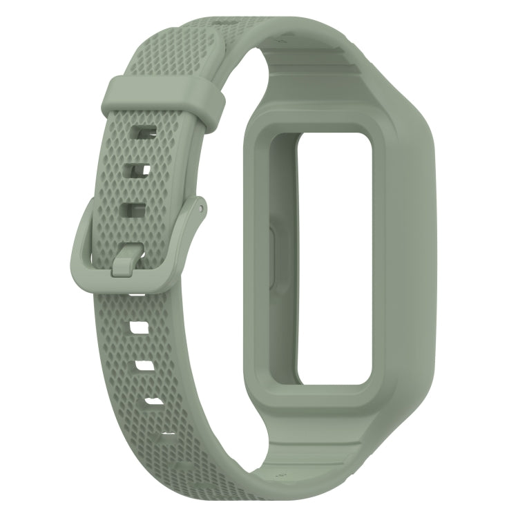For Huawei Band 10 / 9 / 8 / 7 / 6 Universal Integrated Silicone Watch Band(Light Green) - Watch Bands by PMC TechLife | Online Shopping South Africa | PMC TechLife | Buy Now Pay Later Mobicred