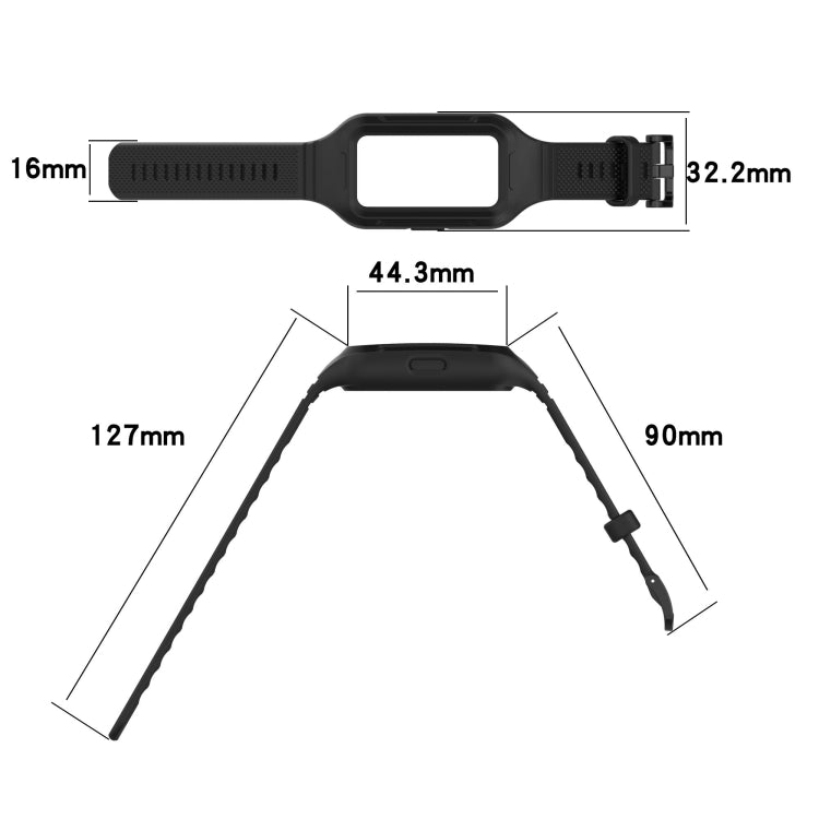 For Huawei Band 10 / 9 / 8 / 7 / 6 Universal Integrated Silicone Watch Band(Red) - Watch Bands by PMC TechLife | Online Shopping South Africa | PMC TechLife | Buy Now Pay Later Mobicred