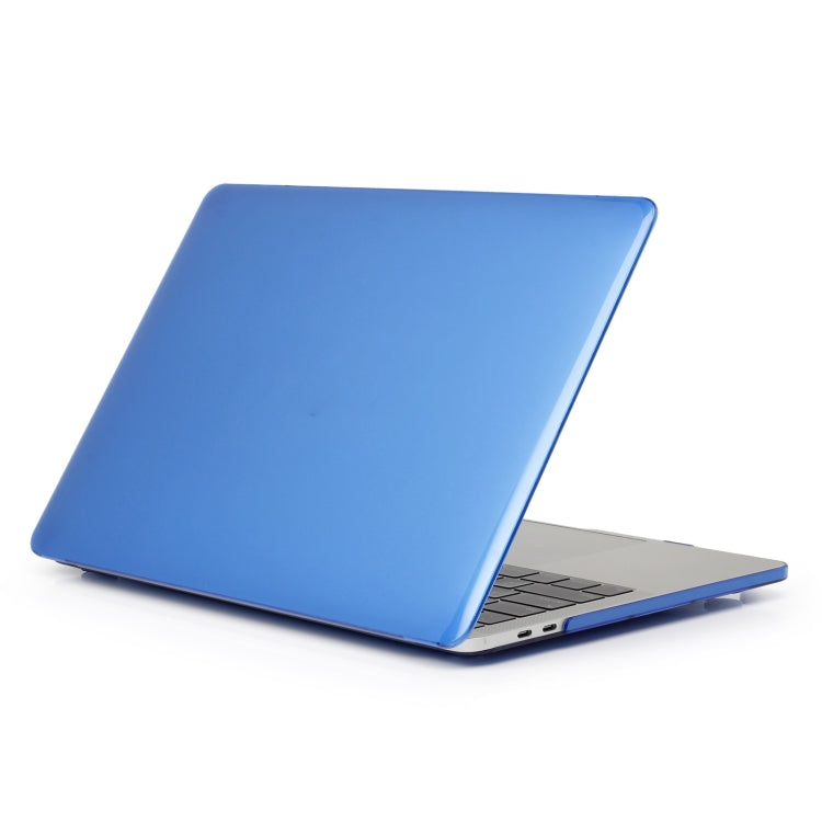 For MacBook Air 13.6 2025 / 2023 / 2022 Laptop Crystal Style Protective Case(Dark Blue) - MacBook Air Cases by PMC TechLife | Online Shopping South Africa | PMC TechLife | Buy Now Pay Later Mobicred