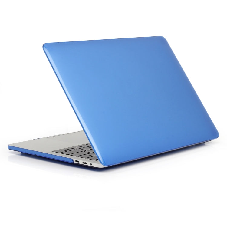 For MacBook Air 13.6 2025 / 2023 / 2022 Laptop Crystal Style Protective Case(Dark Blue) - MacBook Air Cases by PMC TechLife | Online Shopping South Africa | PMC TechLife | Buy Now Pay Later Mobicred