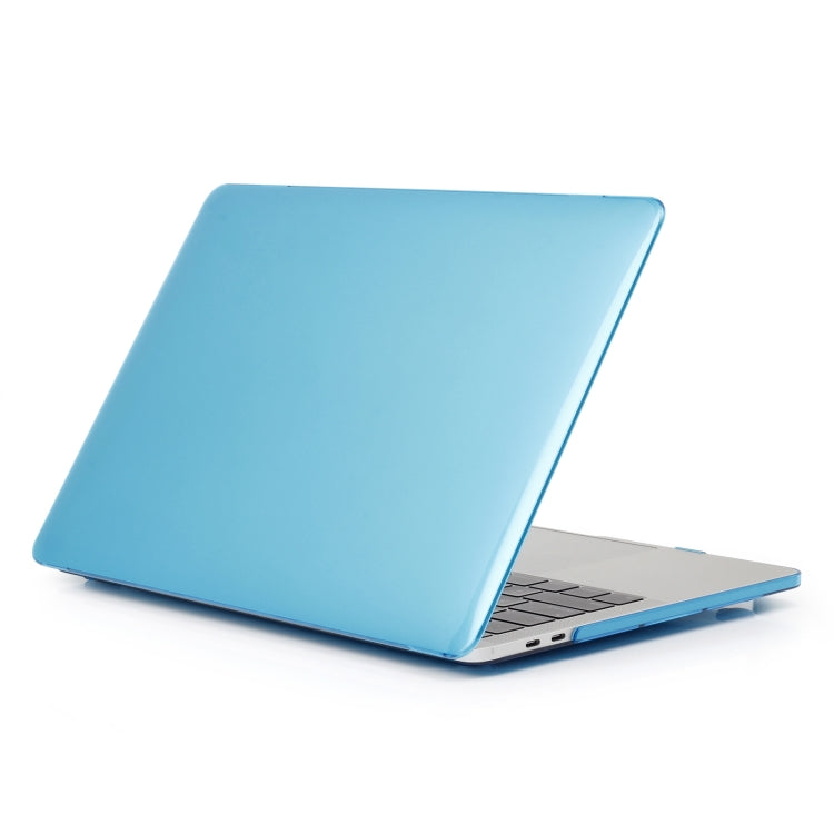 For MacBook Air 13.6 2025 / 2023 / 2022 Laptop Crystal Style Protective Case(Water Blue) - MacBook Air Cases by PMC TechLife | Online Shopping South Africa | PMC TechLife | Buy Now Pay Later Mobicred