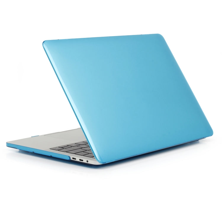 For MacBook Air 13.6 2025 / 2023 / 2022 Laptop Crystal Style Protective Case(Water Blue) - MacBook Air Cases by PMC TechLife | Online Shopping South Africa | PMC TechLife | Buy Now Pay Later Mobicred
