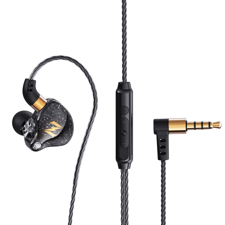 QKZ ZEN In-ear Subwoofer Wire-controlled Music Running Sports Earphone with Mic(Black) - In Ear Wired Earphone by QKZ | Online Shopping South Africa | PMC TechLife | Buy Now Pay Later Mobicred