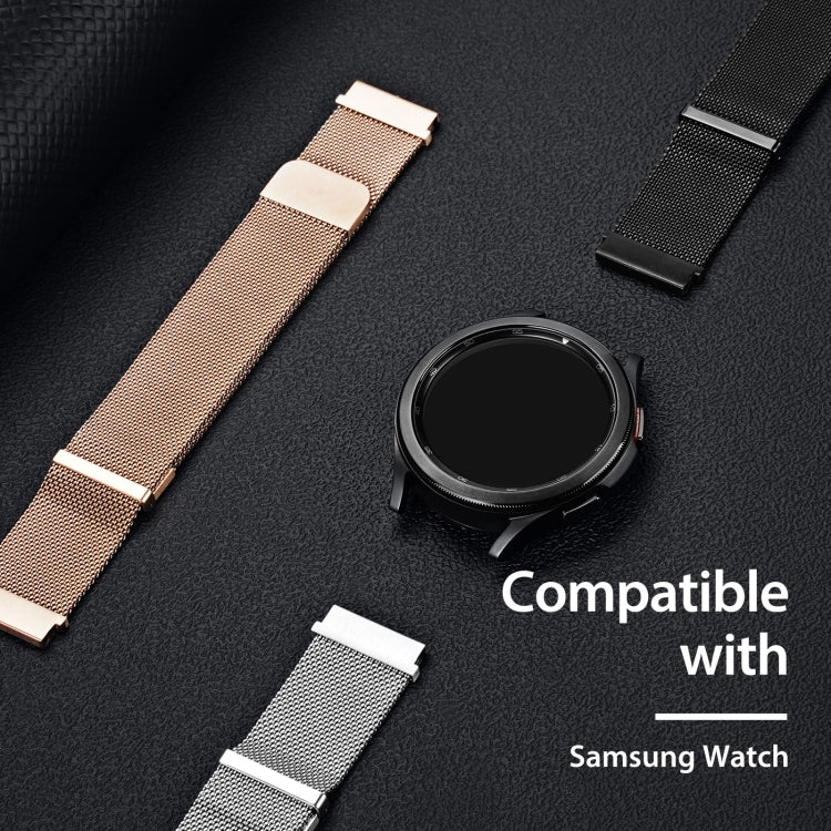 DUX DUCIS Milanese Watch Band For Samsung Watch Series 20mm(Gold) - Watch Bands by DUX DUCIS | Online Shopping South Africa | PMC TechLife | Buy Now Pay Later Mobicred