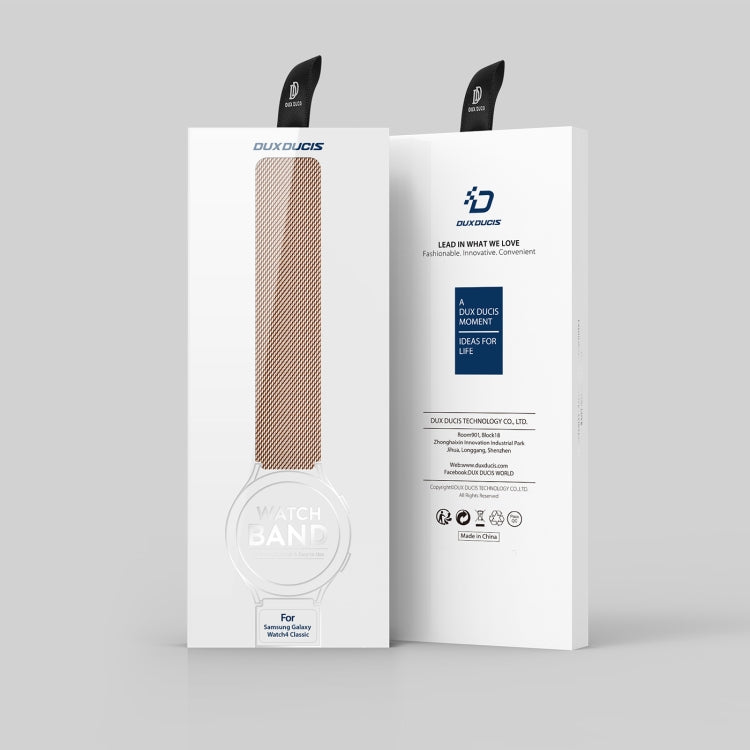 DUX DUCIS Milanese Watch Band For Samsung Watch Series 22mm(Gold) - Watch Bands by DUX DUCIS | Online Shopping South Africa | PMC TechLife | Buy Now Pay Later Mobicred