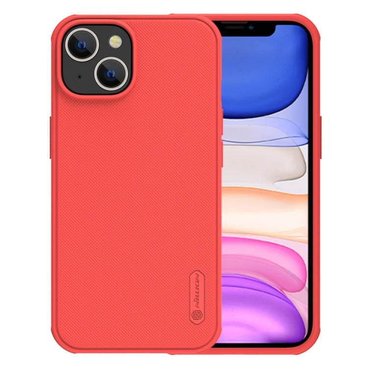 For iPhone 14 Plus NILLKIN Frosted Shield Pro PC + TPU Phone Case (Red) - iPhone 14 Plus Cases by NILLKIN | Online Shopping South Africa | PMC TechLife