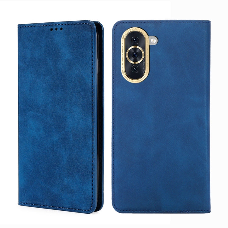 For Huawei nova 10 Skin Feel Magnetic Horizontal Flip Leather Phone Case(Blue) - free shipping - PMC TechLife - Order now!