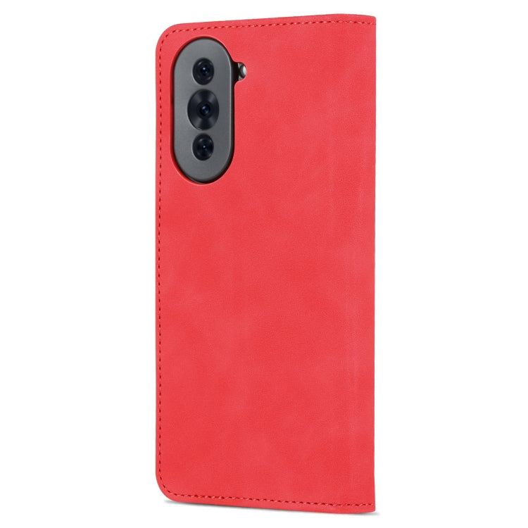 For Huawei nova 10 AZNS Skin Feel Calf Texture Flip Leather Phone Case(Red) - free shipping - PMC TechLife - Order now!
