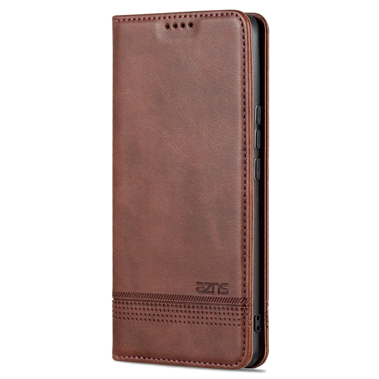 For Huawei nova 10 Pro AZNS Magnetic Calf Texture Flip Leather Phone Case(Dark Brown) - Huawei Cases by AZNS | Online Shopping South Africa | PMC TechLife | Buy Now Pay Later Mobicred