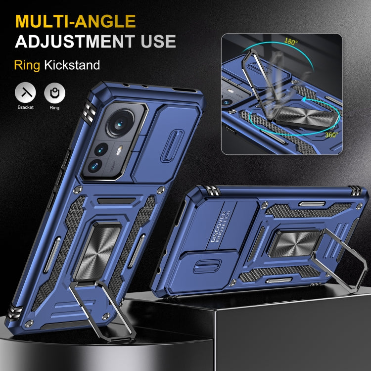 For Xiaomi 12 Pro Armor PC + TPU Camera Shield Phone Case(Navy Blue) - free shipping - PMC TechLife - Order now!