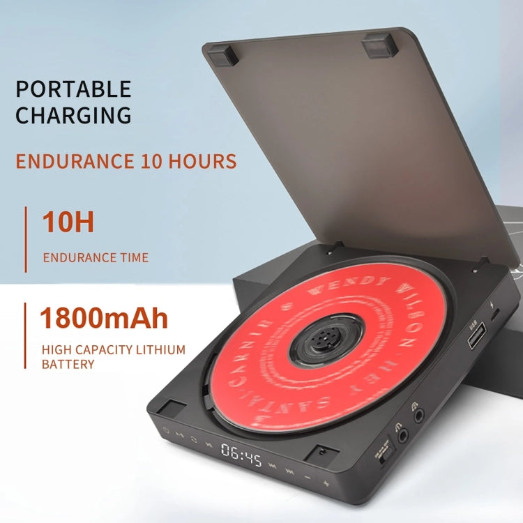 Kecag KC-708 Portable Retro Disc Album CD Player(Black) - free shipping - PMC TechLife - Order now!