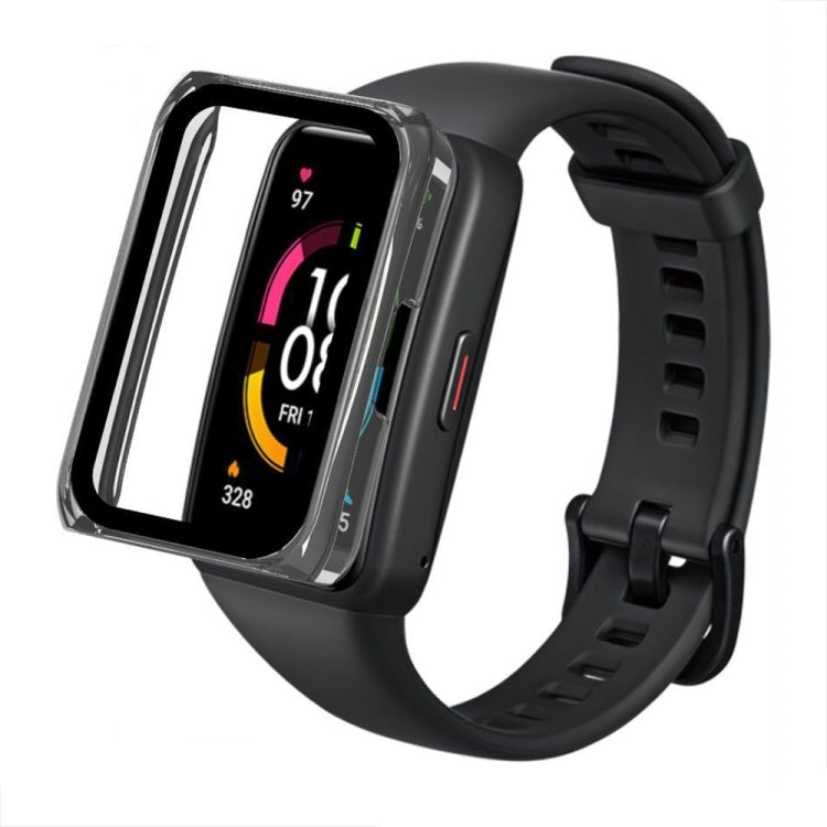 For Huawei Band 7/6 / Honor Band 7/6 Universal PC+ Toughened Film Fully Enclosed Protective Watch Case(Ivory) - Watch Cases by PMC TechLife | Online Shopping South Africa | PMC TechLife | Buy Now Pay Later Mobicred
