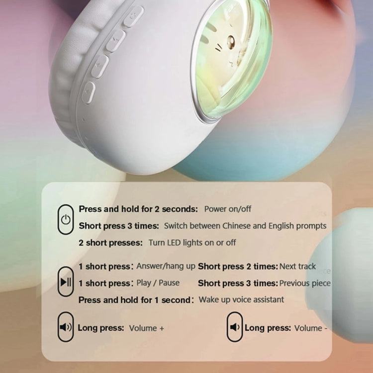 B4 RGB Cartoon Stereo Headset Wireless Bluetooth Headphones(Squirrel) - Headset & Headphone by PMC TechLife | Online Shopping South Africa | PMC TechLife