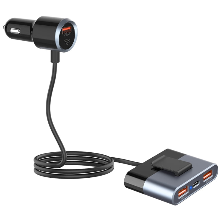 SC03 76W Output PD / QC3.0 Fast Charge Extended Car Charger - Car Charger by PMC TechLife | Online Shopping South Africa | PMC TechLife